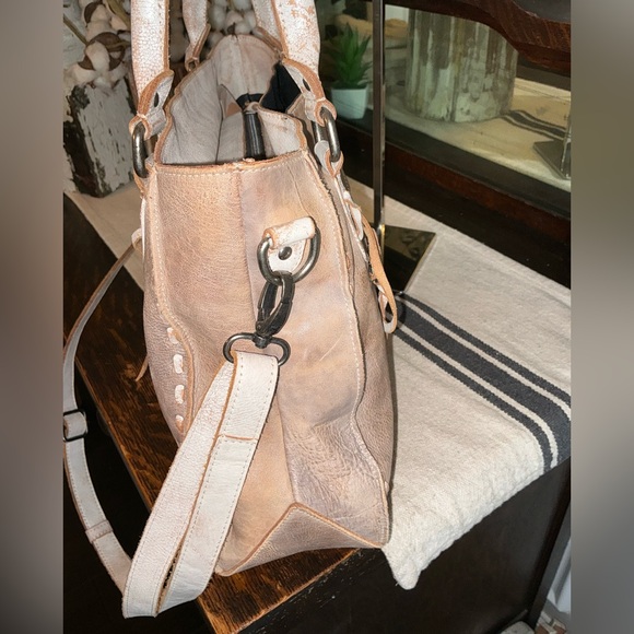 Bed Stu Rockababy Satchel Crossbody Shoulder Bag Icicle Rustic Nectar Lux $295 - Picture 6 of 14